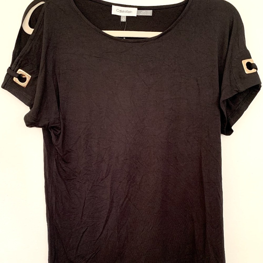 Calvin Klein black tshirt xs NWT
